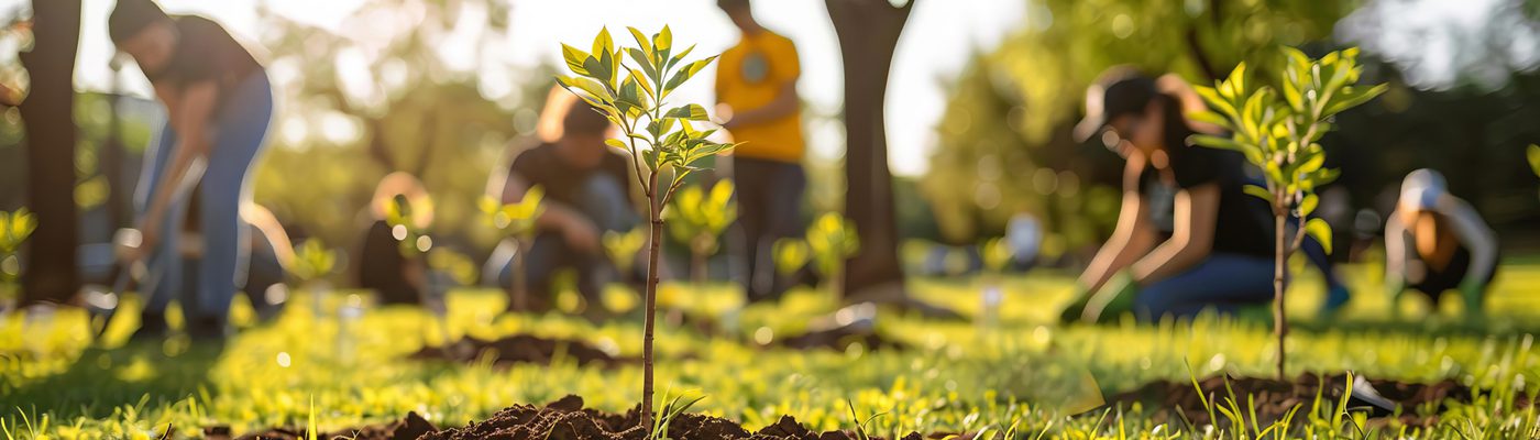 Tree nursery volunteers